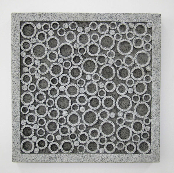 Homeroots 17" X 17" X 2" Brown Sandstone Square Bubble Design - Wall Decor  Sandstone 274757