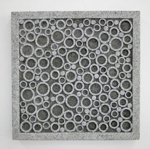 Homeroots 17" X 17" X 2" Brown Sandstone Square Bubble Design - Wall Decor  Sandstone 274757