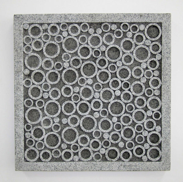 Homeroots 17" X 17" X 2" Brown Sandstone Square Bubble Design - Wall Decor  Sandstone 274757