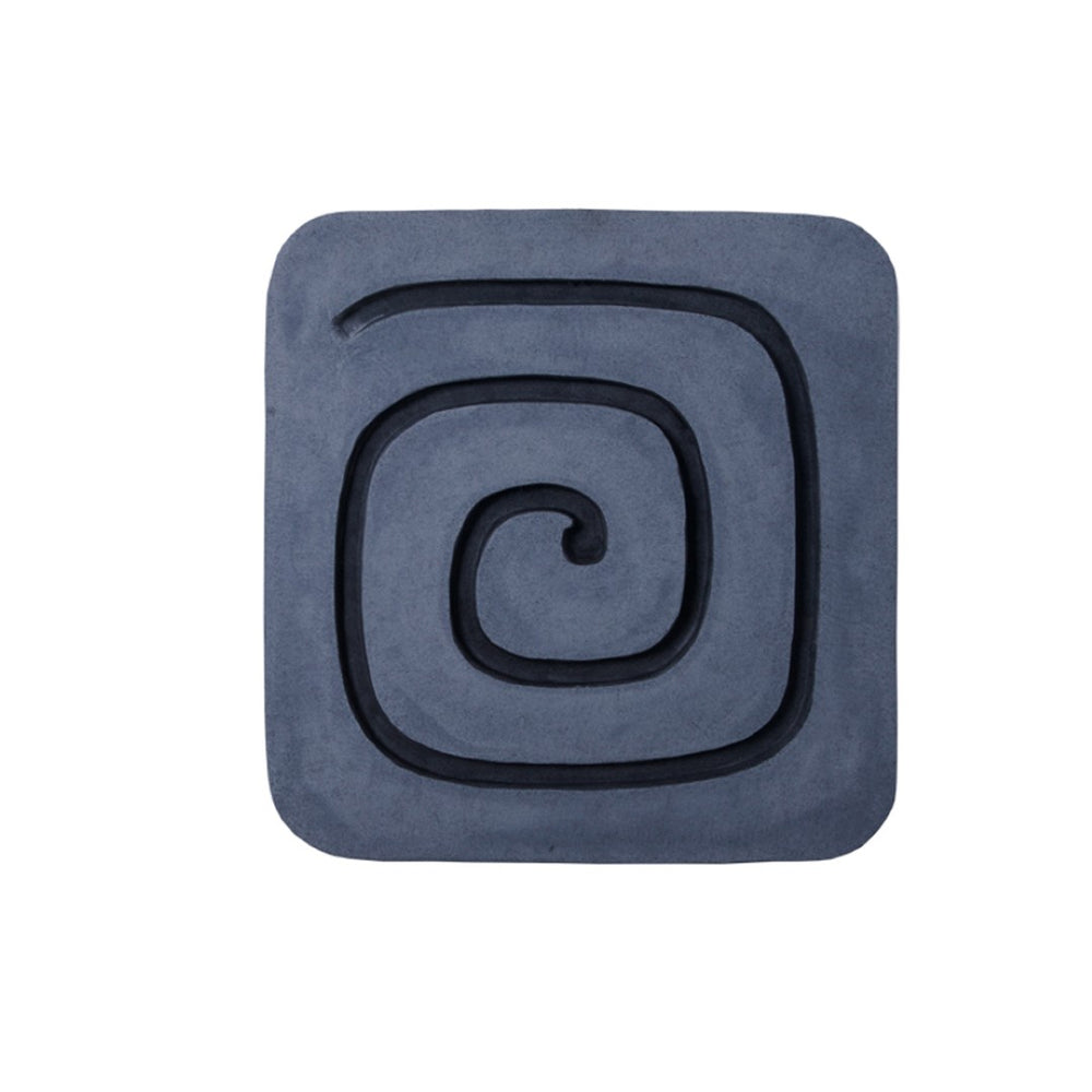 HomeRoots 19" Modern Gray and Black Geometric Sandstone Wall Sculpture - Striking Dimensional Art Piece 274758