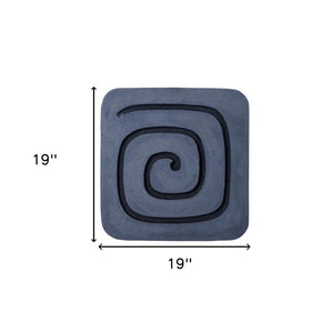 HomeRoots 19" Modern Gray and Black Geometric Sandstone Wall Sculpture - Striking Dimensional Art Piece 274758