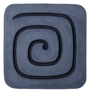 HomeRoots 19" Modern Gray and Black Geometric Sandstone Wall Sculpture - Striking Dimensional Art Piece 274758