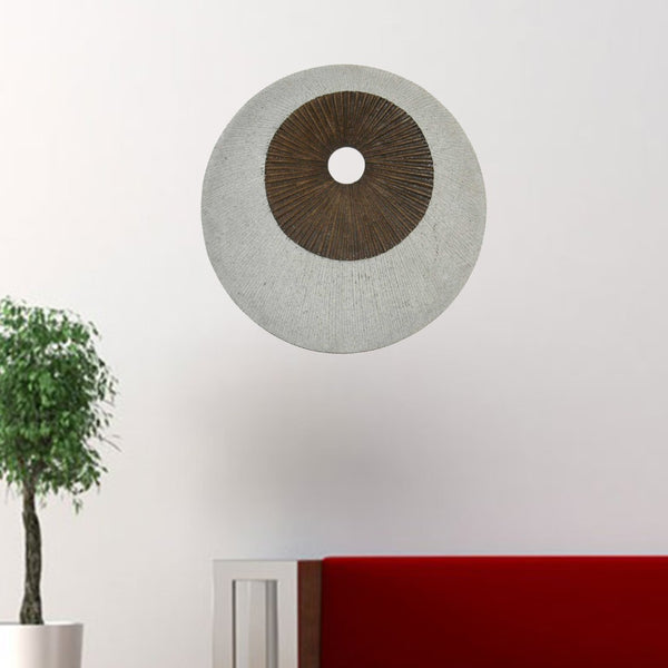 HomeRoots 19" Grey and Brown Stone Wall Decor - Modern Geometric Art for Stylish Home Interiors & Gallery Walls 274769