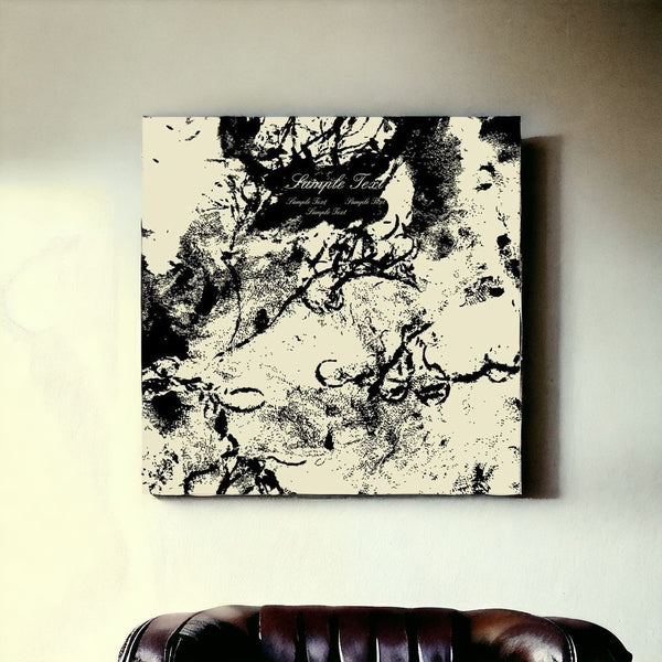 Homeroots Beige And Black Canvas Unframed Print Wall Art  Cotton Canvas 274783