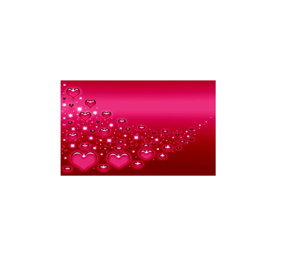 HomeRoots Pink Hearts Modern Canvas Wall Art – Vibrant Decorative Accent for Home, Office, or Dorm Spaces 274785