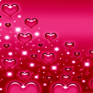 HomeRoots Pink Hearts Modern Canvas Wall Art – Vibrant Decorative Accent for Home, Office, or Dorm Spaces 274785