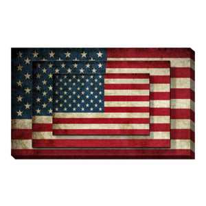 HomeRoots America Flag Unframed Print Wall Art - Bold Contemporary Canvas Decor for Home or Office Spaces 274789