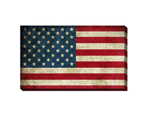 Homeroots Usa Flag Canvas Print Wall Art 2 Piece Set Wall Art  Cotton Canvas 274790