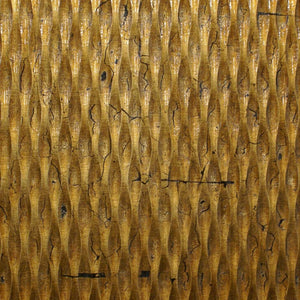 Homeroots 1 X 24 X 24 Gold Metallic Ridge - Wall Art Wood Wall Art Gold Wood 274793