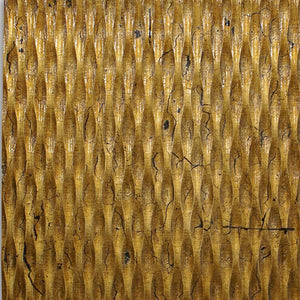 HomeRoots 36" Modern Textured Square Wall Art with Sculptural Depth for Contemporary Home Decor Display Gold 274797