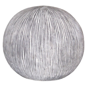 Homeroots 1 X 16 X 14 Sandstone Ribbed Finish Outdoor Light - Ball  Sandstone 274811