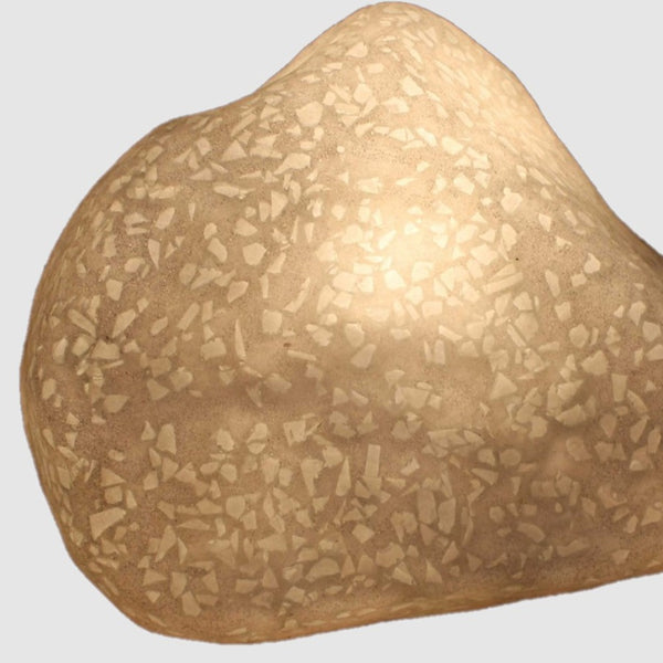 Homeroots 1 X 12 X 10 Sandstone Glass Pieces Polished Stone With Outdoor Light  Sandstone 274812