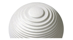 Homeroots 1 X 14 X 12 White Round With Lines And Light - Outdoor Ball  Sandstone 274815