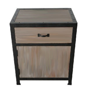 Homeroots 20" Brown Solid Wood End Table With Drawer   274821