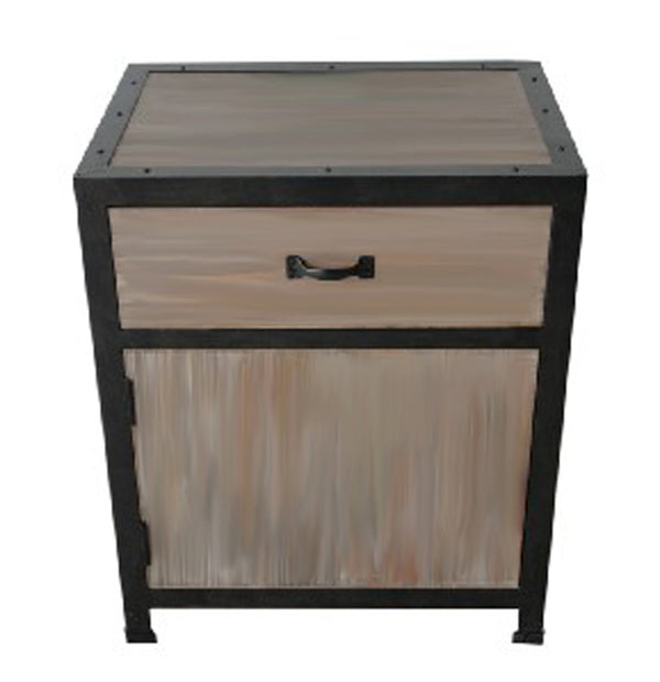 Homeroots 20" Brown Solid Wood End Table With Drawer   274821