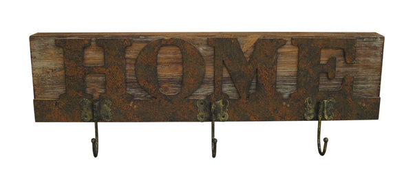 Homeroots 20" X 23" X 5" Brown Wooden  Plaque  Wood 274828