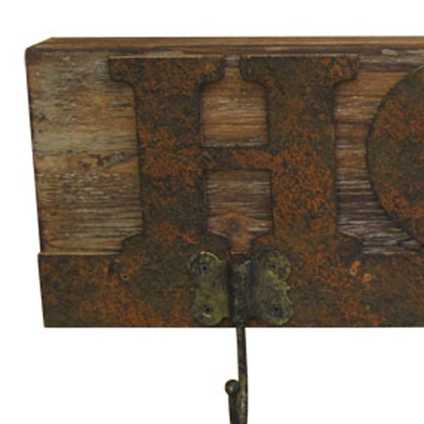 Homeroots 20" X 23" X 5" Brown Wooden  Plaque  Wood 274828