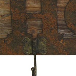 Homeroots 20" X 23" X 5" Brown Wooden  Plaque  Wood 274828