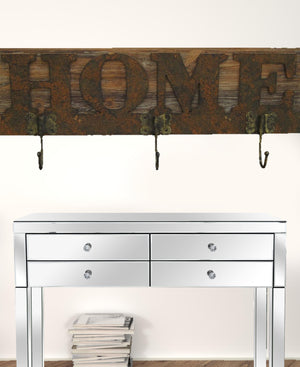 Homeroots 20" X 23" X 5" Brown Wooden  Plaque  Wood 274828