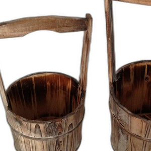 Homeroots "10 X 10" Brown, Wood Garden Planter - 2 Piece  Wood 274841