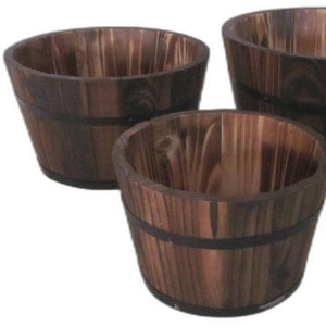 Homeroots 1" X 10" X 1" Brown, Wood Garden Planter - 3 Piece  Wood 274842