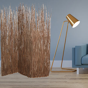 Homeroots 63" X 84" Brown Willow Adirondack  Screen  Wood 274854