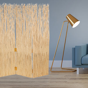 Homeroots 63" X 84" Natural Willow Adirondack  Screen  Wood 274855