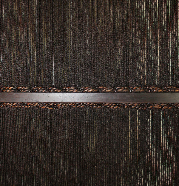 Homeroots Dark Wood And Water Hyacinth 3 Panel Room Divider Screen  Wood 274870