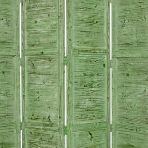 HomeRoots 76" Elegant Four-Panel Wooden Screen - Handcrafted Cedar Divider for Stylish Home Décor & Privacy Green 274882