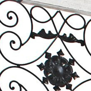 HomeRoots 76" Four-Panel Wood Screen - Handcrafted Room Divider with Vintage Charm for Any Interior Style White 274888