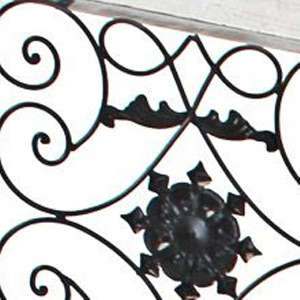 HomeRoots 76" Four-Panel Wood Screen - Handcrafted Room Divider with Vintage Charm for Any Interior Style White 274888
