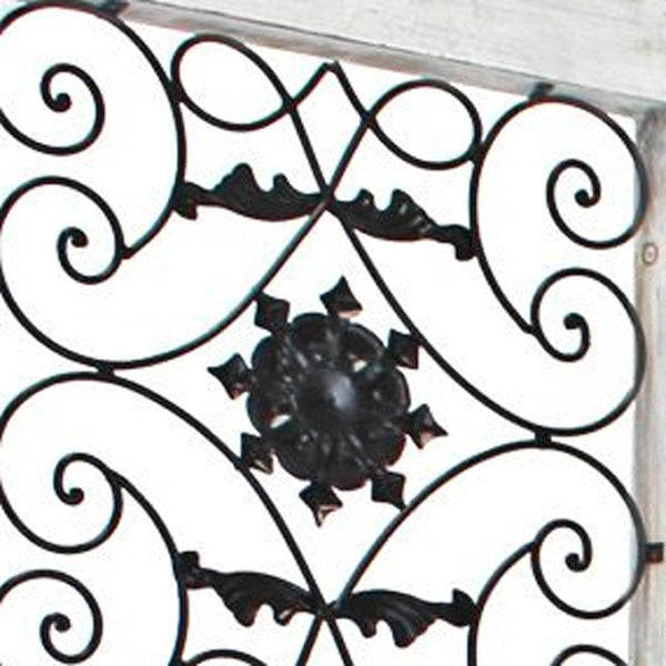 HomeRoots 76" Four-Panel Wood Screen - Handcrafted Room Divider with Vintage Charm for Any Interior Style White 274888