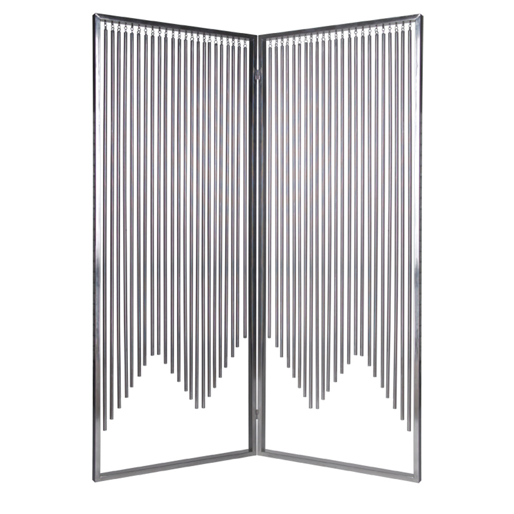 Homeroots 55" X 71" Silver Metal  Screen  Metal 274895