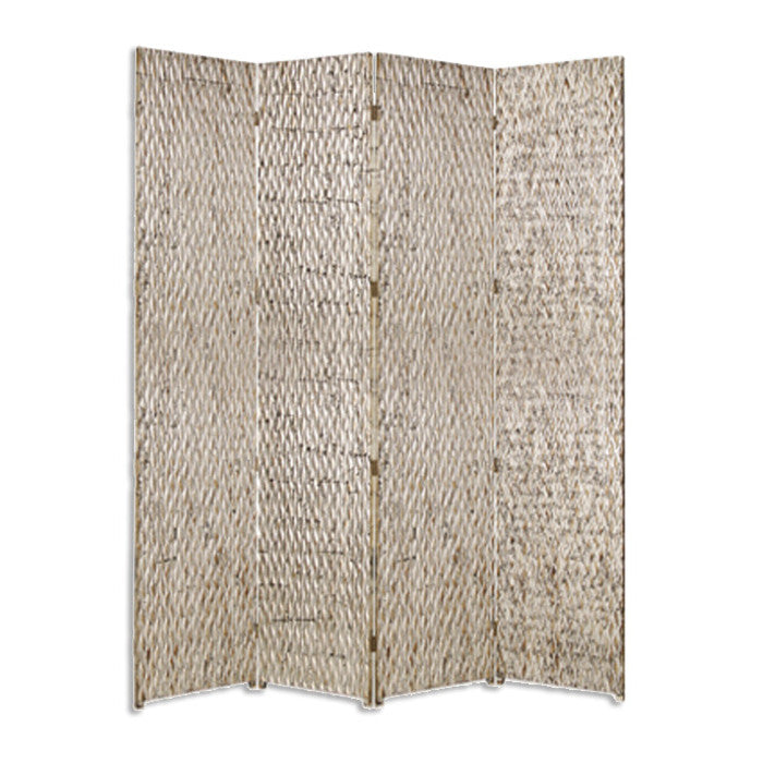 Homeroots 84" X 84" Silver Wood  Screen Silver Wood 274901