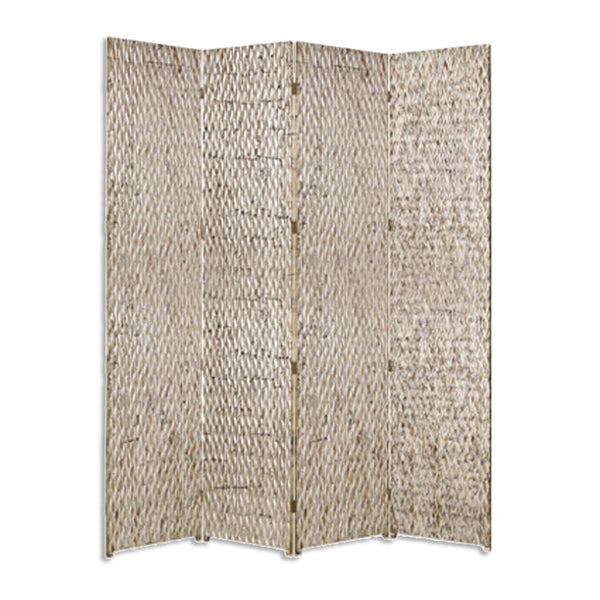 Homeroots 84" X 84" Silver Wood  Screen Silver Wood 274901