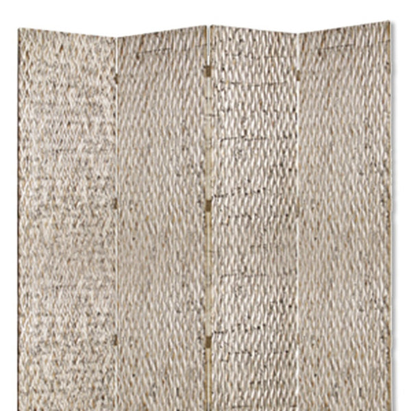 Homeroots 84" X 84" Silver Wood  Screen Silver Wood 274901