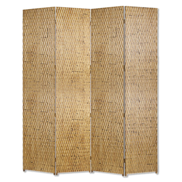 Homeroots 84" X 84" Gold Wood  Screen Gold Wood 274903