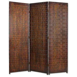 HomeRoots 1" Three-Panel Vintage Wood Screen - Rustic Brown Room Divider for Style, Privacy & Versatile Spaces 274904