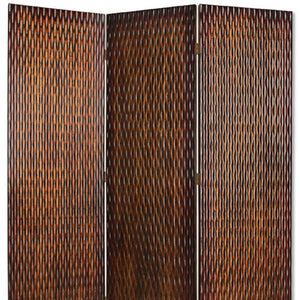 HomeRoots 1" Three-Panel Vintage Wood Screen - Rustic Brown Room Divider for Style, Privacy & Versatile Spaces 274904