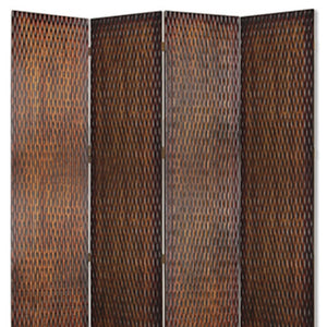 Homeroots 84" X 84" Brown Wood  Screen Brown Wood 274905