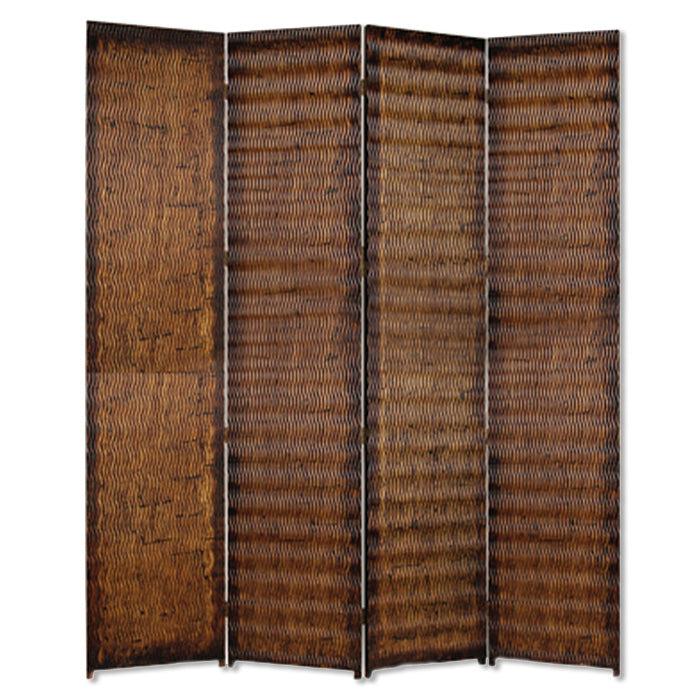 Homeroots 84" X 84" Brown Wood  Screen  Wood 274907