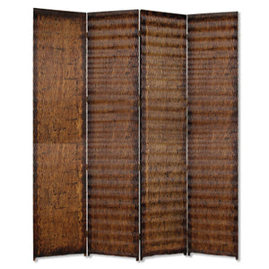 Homeroots 84" X 84" Brown Wood  Screen  Wood 274907