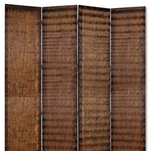 Homeroots 84" X 84" Brown Wood  Screen  Wood 274907