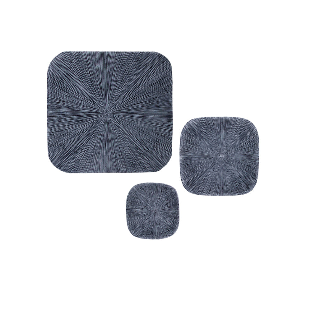 Homeroots 30" X 30" X 5" Sandstone, Ribbed Concave, Square - Wall Decor  Sandstone 274922