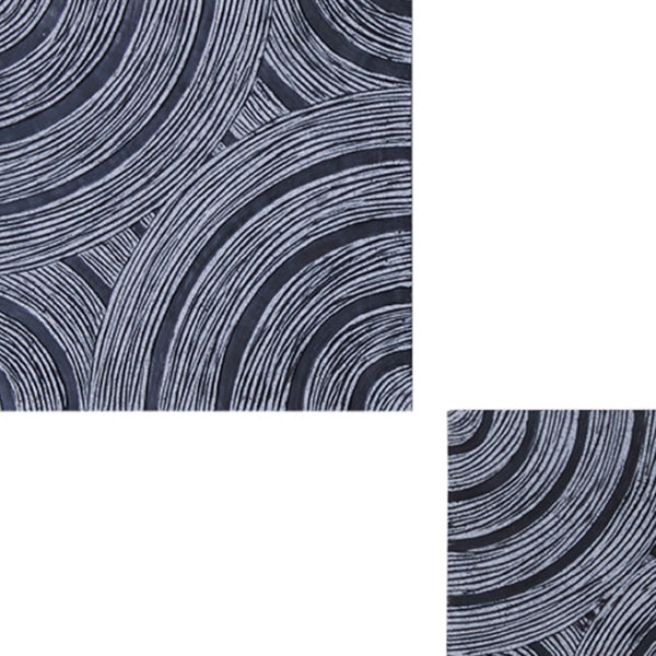 HomeRoots 13" Gray Sandstone Concave Square Wall Decor - Modern Ribbed Design for Elegant Home Interiors 274923