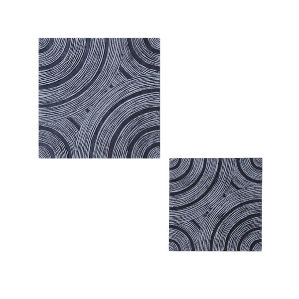 HomeRoots 17" Gray Sandstone Concave Square Wall Decor - Modern Minimalist Art for Living Spaces & Offices 274924