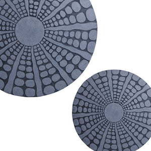HomeRoots 19" Fine Polished Sandstone Wall Decor with Stardust Pebble Finish – Modern Spiral Accent Art Piece 274925