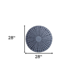 HomeRoots 28" Gray Sandstone Round Wall Decor - Modern Accent Piece for Living Room, Bedroom & Office Spaces 274926