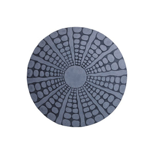 HomeRoots 28" Gray Sandstone Round Wall Decor - Modern Accent Piece for Living Room, Bedroom & Office Spaces 274926