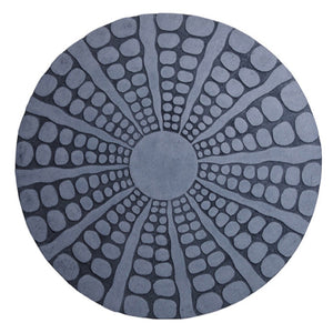 HomeRoots 28" Gray Sandstone Round Wall Decor - Modern Accent Piece for Living Room, Bedroom & Office Spaces 274926